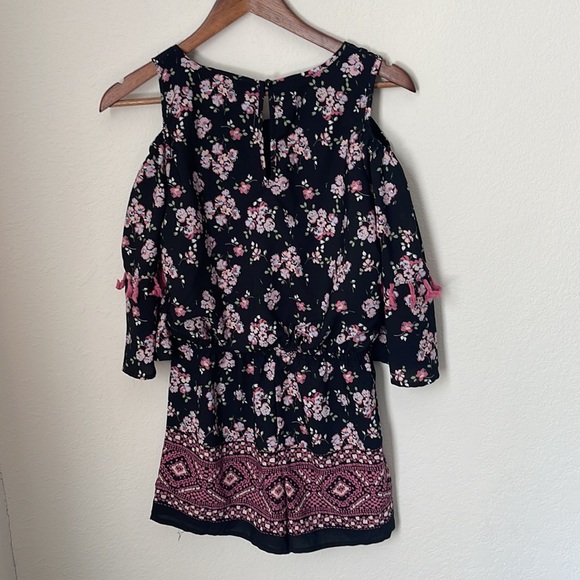 My Michelle Black Floral Romper - Picture 2 of 4